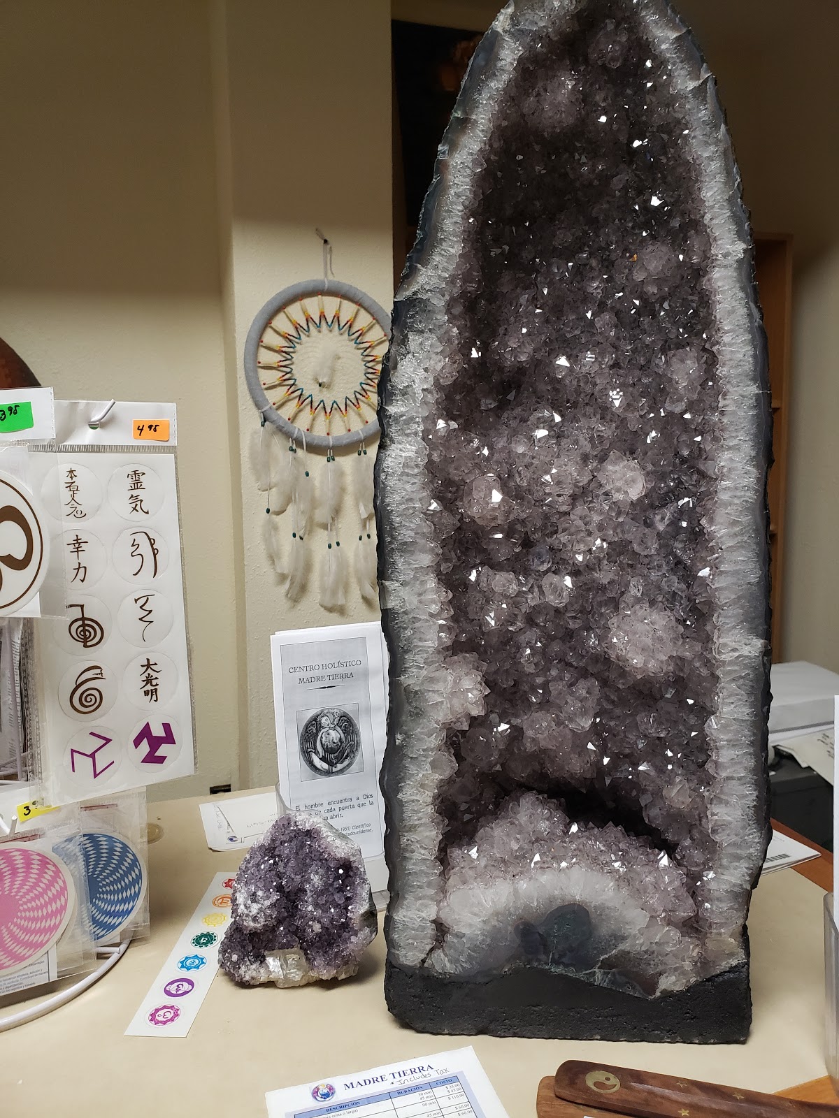 Crystals and natural stones available at Madre Tierra